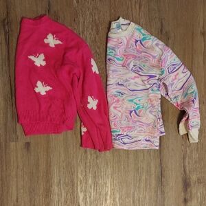 Pink Butterfly Sweater